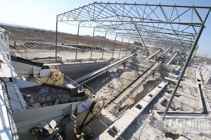 紅星用戶石料破碎生產現場，可就近安排參觀現場