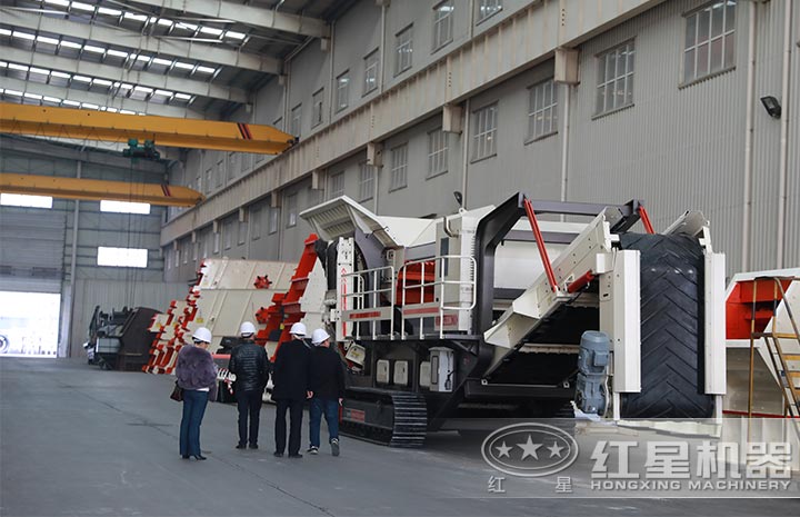 用戶來廠考察，親眼了解移動式制砂機詳情