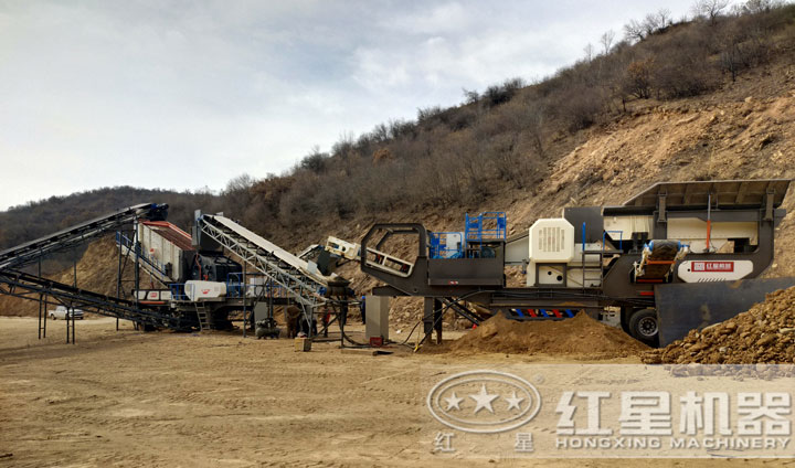 移動制砂現(xiàn)場，可就近參觀現(xiàn)場